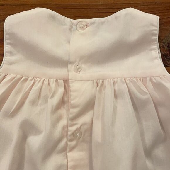 Petit Ami Pale Pink Embroidered Sleeveless Dress 3 Months Ducks - Picture 4 of 10